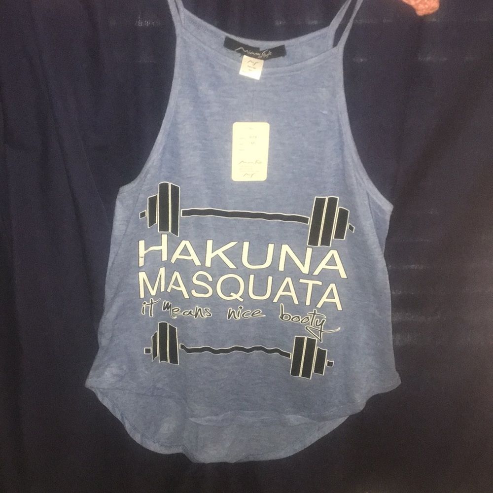 NWT Miami Style Hakuna Masquata Nice Bootie Tank M
